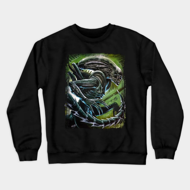 alien drone 5 Crewneck Sweatshirt by chudd